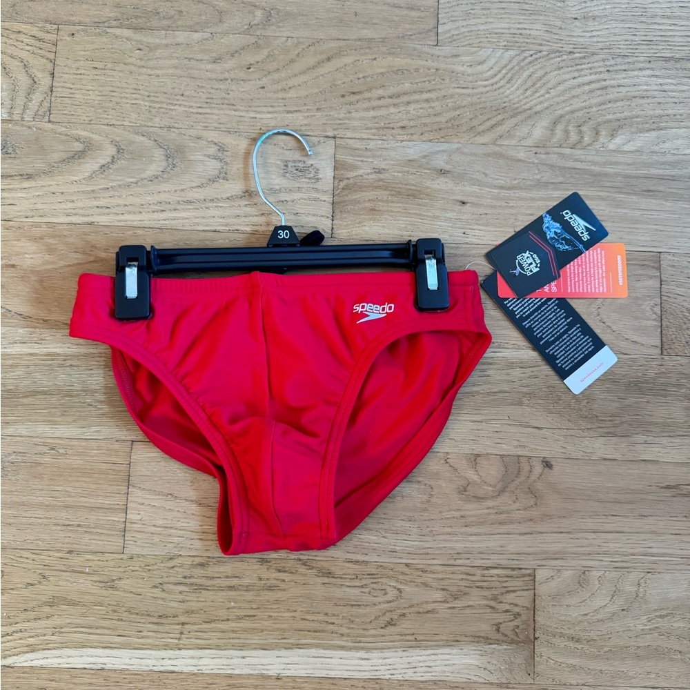 Men's Red Speedo Size 30 (Never Worn)